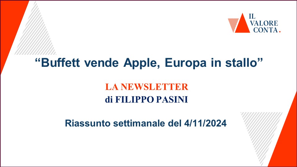 Riassunto settimanale del 4/11/2024