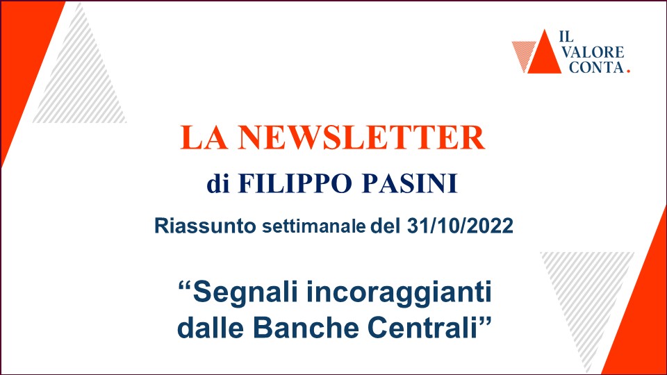 Riassunto settimanale del 31/10/2022