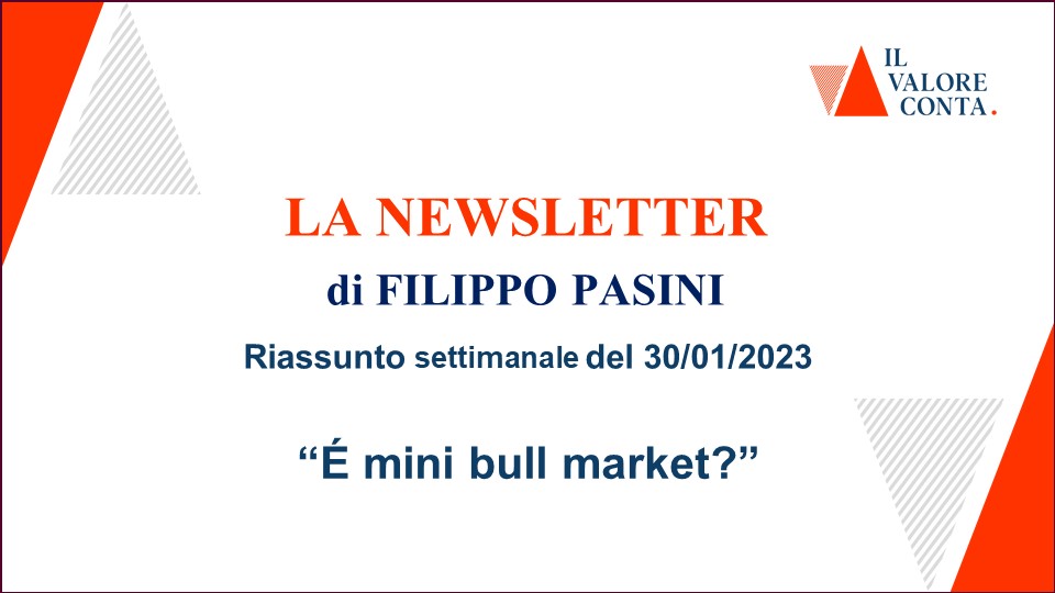 Riassunto settimanale del 30/01/2023