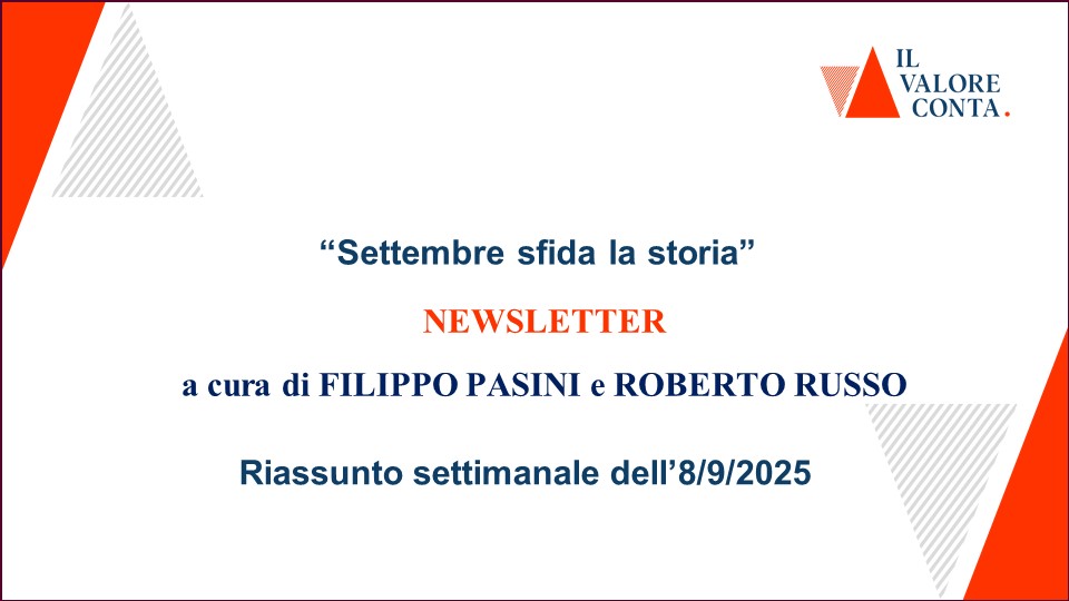 Riassunto settimanale dell'8/9/2025
