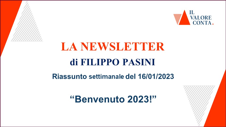 Riassunto settimanale del 16/01/2023