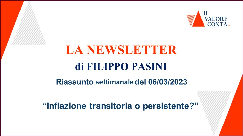 Riassunto settimanale del 06/03/2023