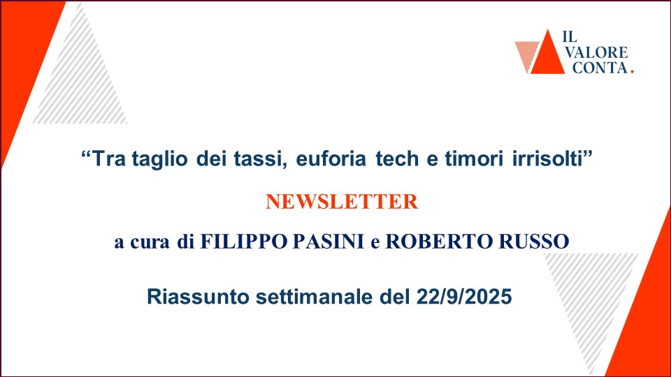Riassunto settimanale del 22/9/2025