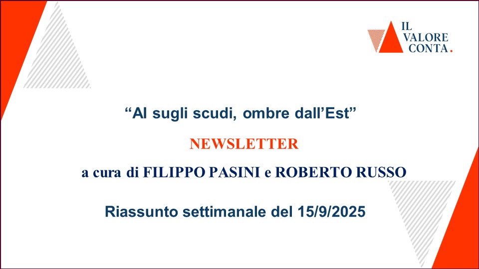 Riassunto settimanale del 15/9/2025
