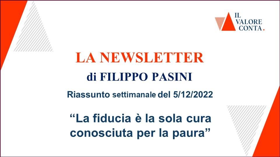 Riassunto settimanale del 5/12/2022