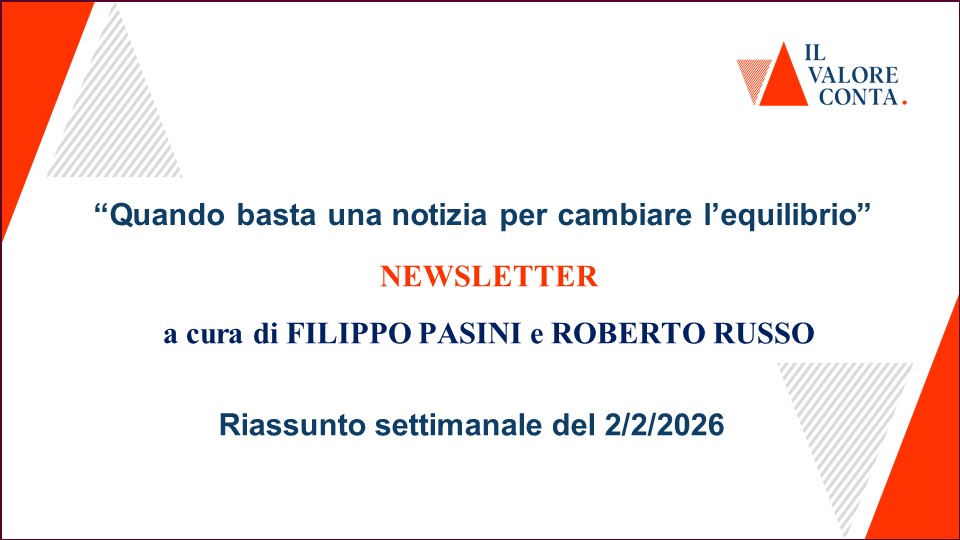 Riassunto settimanale del 2/2/2026