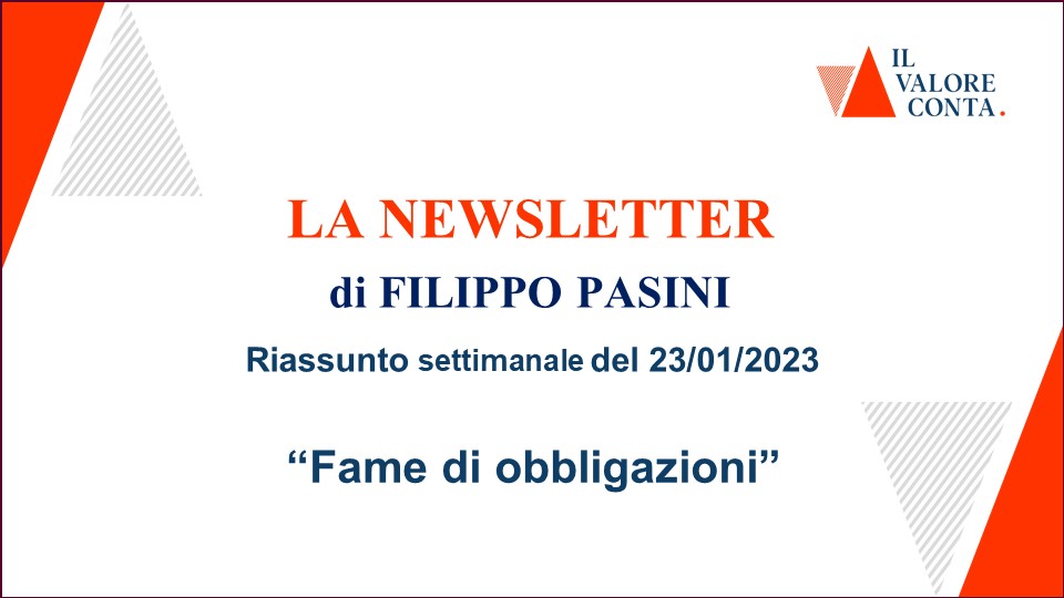 Riassunto settimanale del 23/01/2023